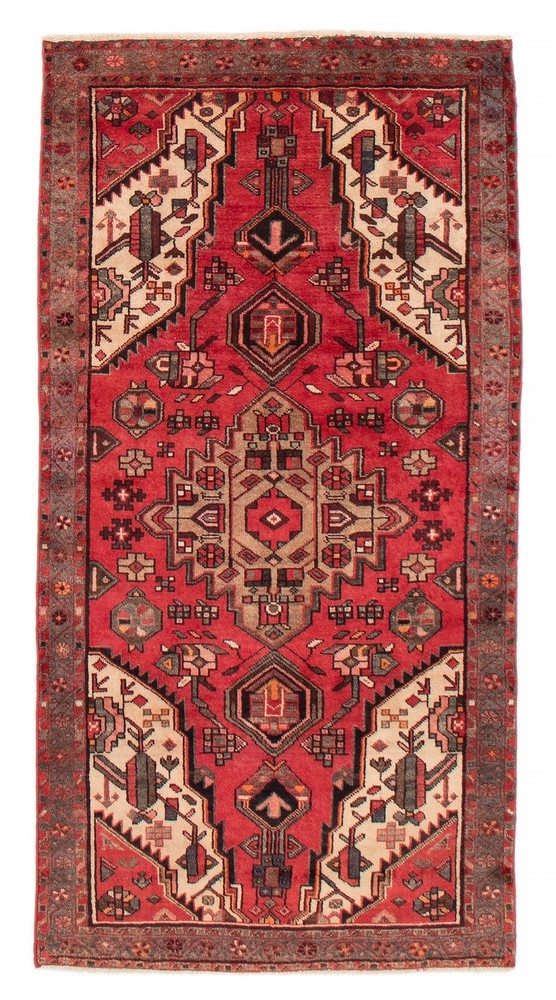 Vintage Hand-Knotted Carpet 3'6" x 6'7" Traditional Oriental Wool Area Rug
