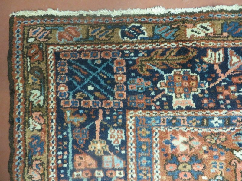 Beautiful Oriental Rug 5x6 Antique Wool Carpet Geometric Medallion Tribal Red gallery