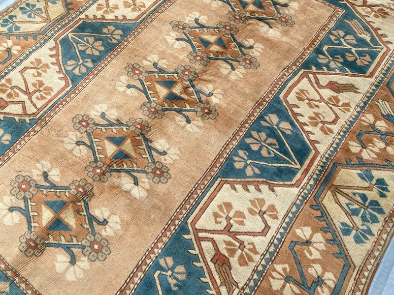 7x9 ft Oriental Large Afghan Traditional Turkish Antique Oriental Turkmen Carpet gallery