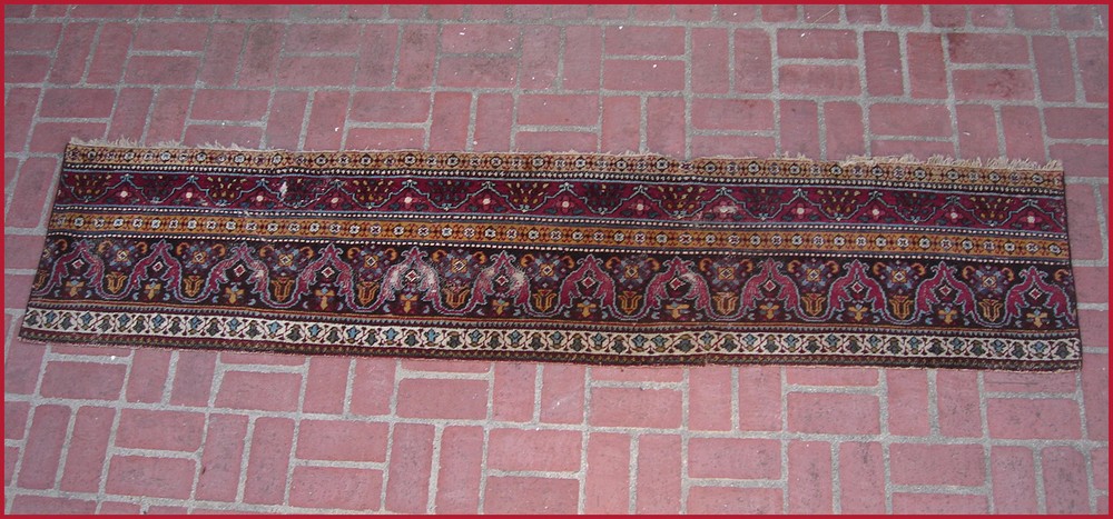 A 19th Century Agra Border Rug Fragment