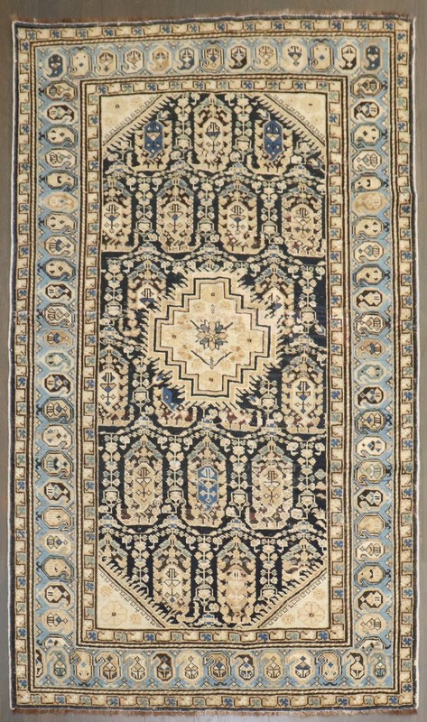 Antique Caucasian Kazak Baku Chila Shirvan Gendje Rug Size 3'2''X5'1'' gallery
