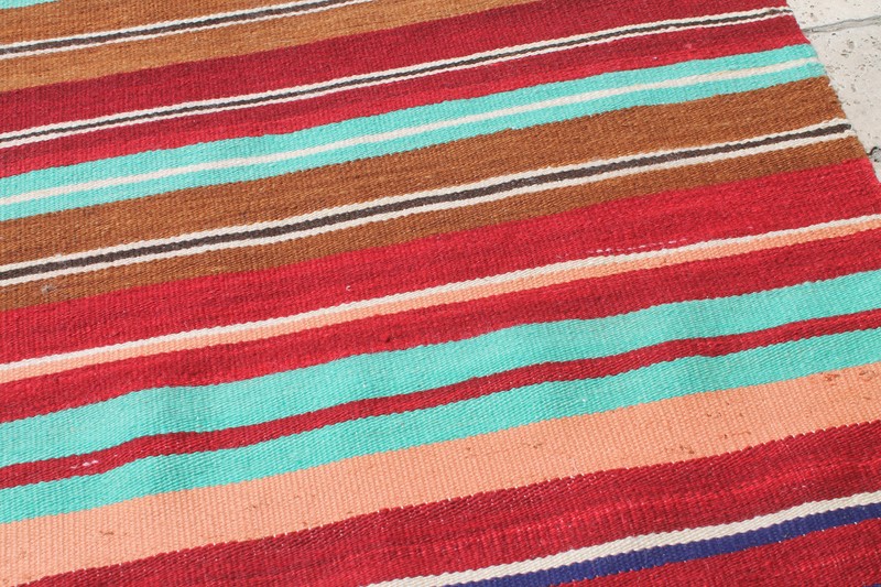 Turkish Kilim 32''x78'' Oriental Runner Corridor Stairs Striped Hallway Rug gallery