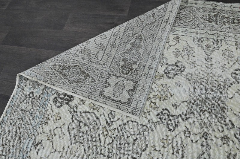 Oushak Turkish Vintage Rug 7x10 Kilim Rug Anatolian Handmade Boho Decor BEIGE gallery