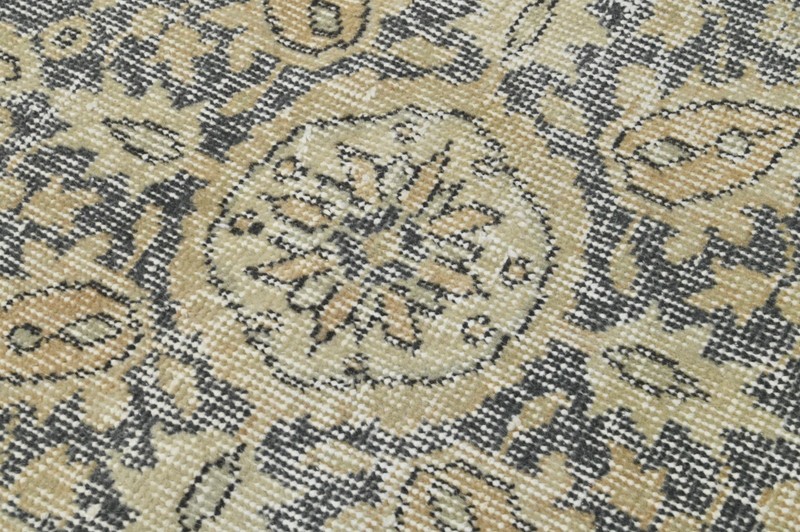 Vintage Turkish Runner Rug 2x8ft Wool Anatolian Handmade Hallway Oushak BEIGE gallery