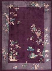 8X10 Antique Chinese Art Deco Wool Area Rug 1920