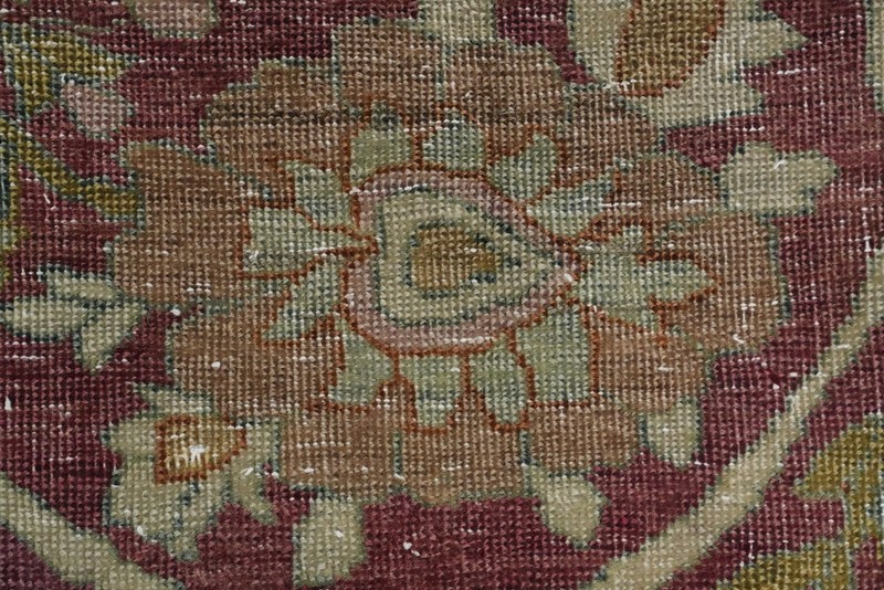 Antique Pre-1900 Vegetable Dye Traditional Palace Sized Rug 11x16 Handmade Wool gallery