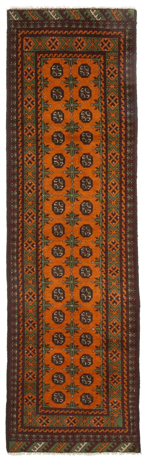 2'8" x 9'8" Vintage Hand-knotted Runner Rug Traditional Oriental Wool Carpet gallery