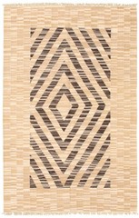 Vintage Hand Woven Area Rug 5’2″ x 8’0″ Traditional Wool Oriental Carpet