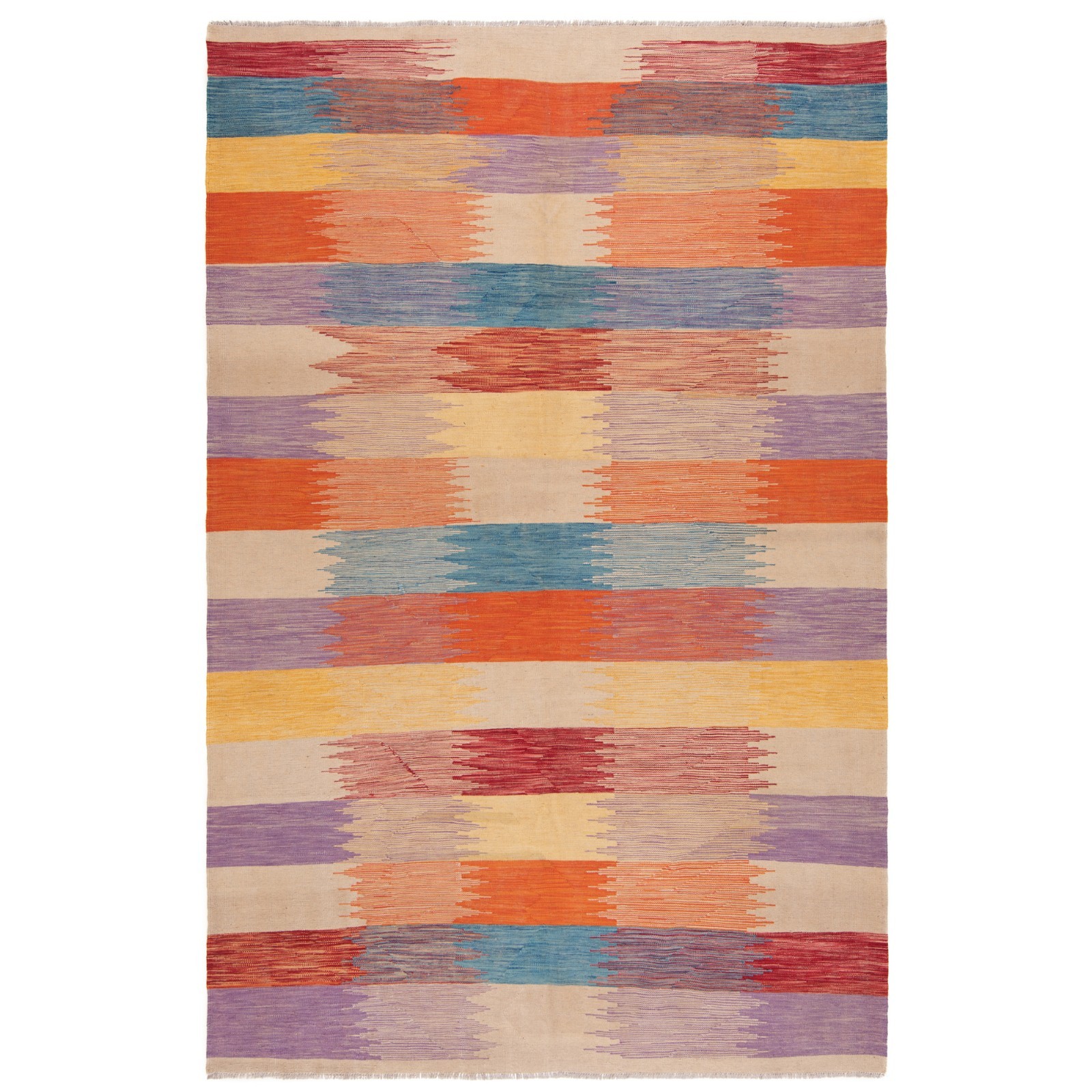 Kelim Afghan 306X200 Cm Handwoven Oriental Carpet Rug gallery