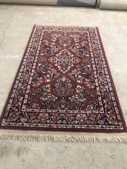 2.6×4.3 Karastan Rug 785 Red Sarouk -Professionally Washed