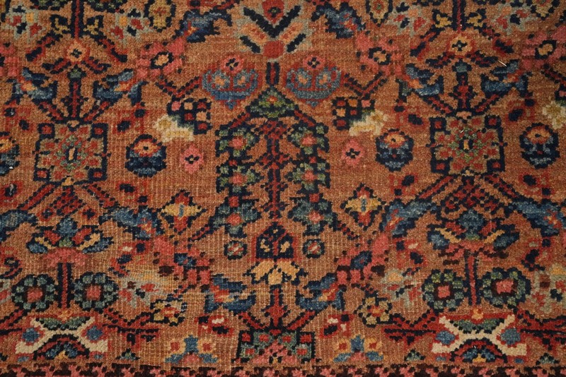 Antique Vegetable Dye Palace Size Rug Hand-knotted Rust Wool Carpet 8x17 gallery
