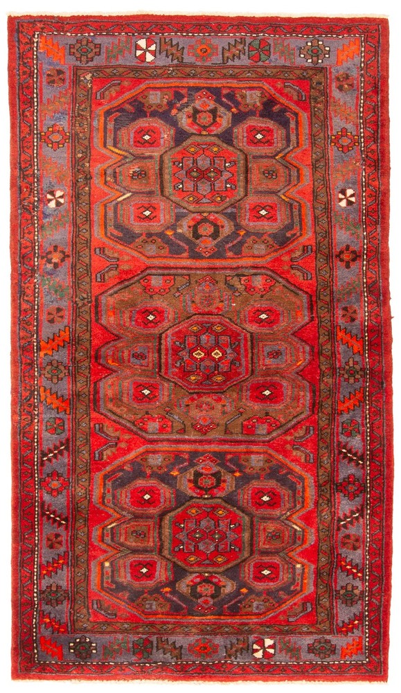 Vintage Traditional Hand-Knotted Area Rug 3'9" x 6'10" Oriental Wool Carpet