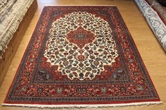 8X5 Ft. ANTIQUE HANDMADE RUG, Authentic in great condition, KASH-AN Traditional