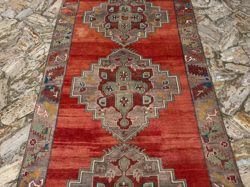 5x12 Vintage Rug, Turkish Rug, Red Rug, Area Rug, Anatolian Rug, Bedroom Rug gallery