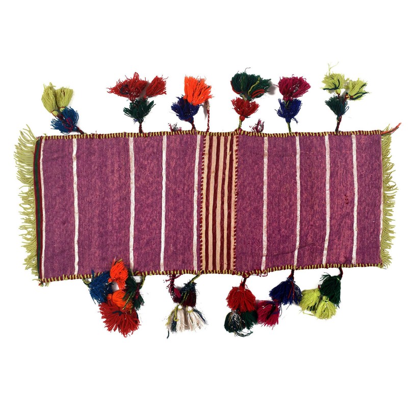 Handmade Saddle Bag Afghan Design Tribal Wool Home Decor Rug 1' x 2'6 ft -Y11969 gallery