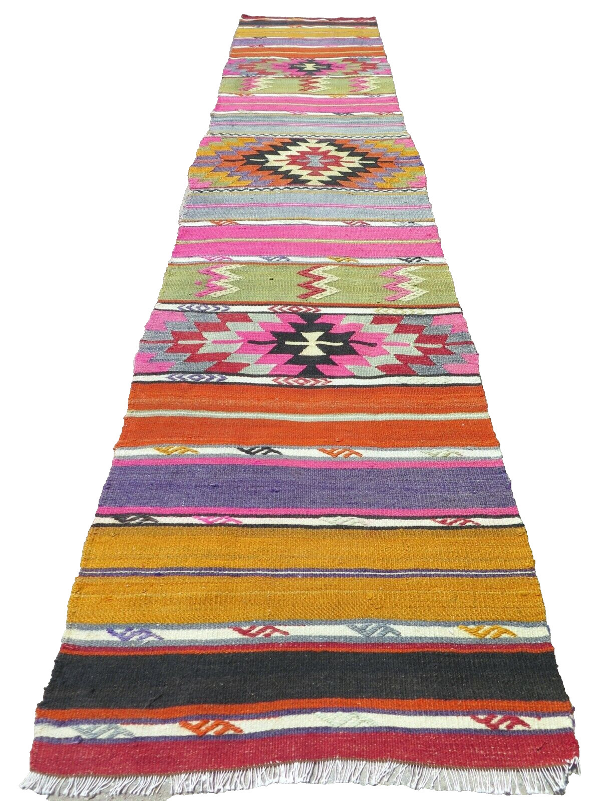 Anatolia Kilim Runner, Carpet Runner, Long Rugs, Aisle Rug 22"X113" Hallway Rug gallery