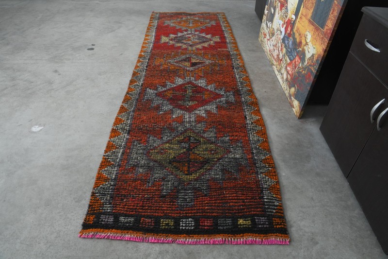 3x9 runner rug handmade vintage turkish rug runner oushak oriental carpet,300 gallery