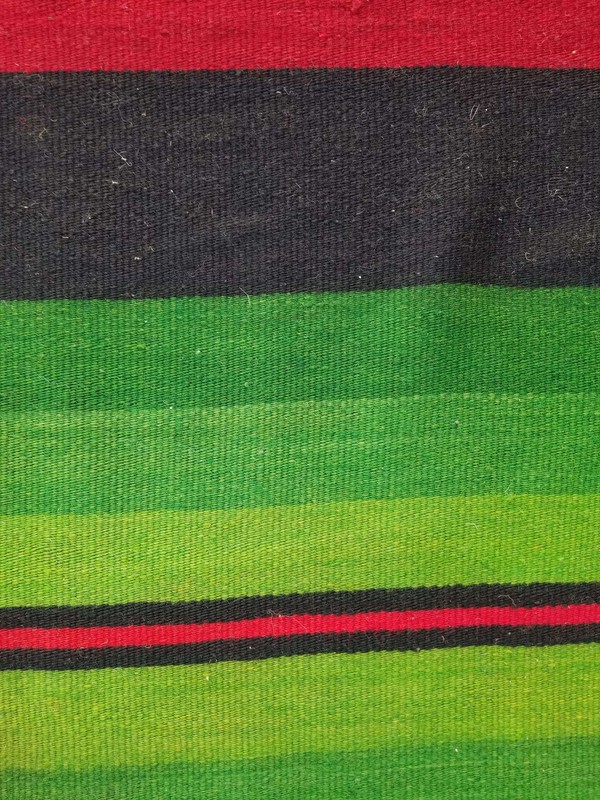 Vintage Traditional Handmade Stripped Wool Multicolor Kilim 234x322cm gallery