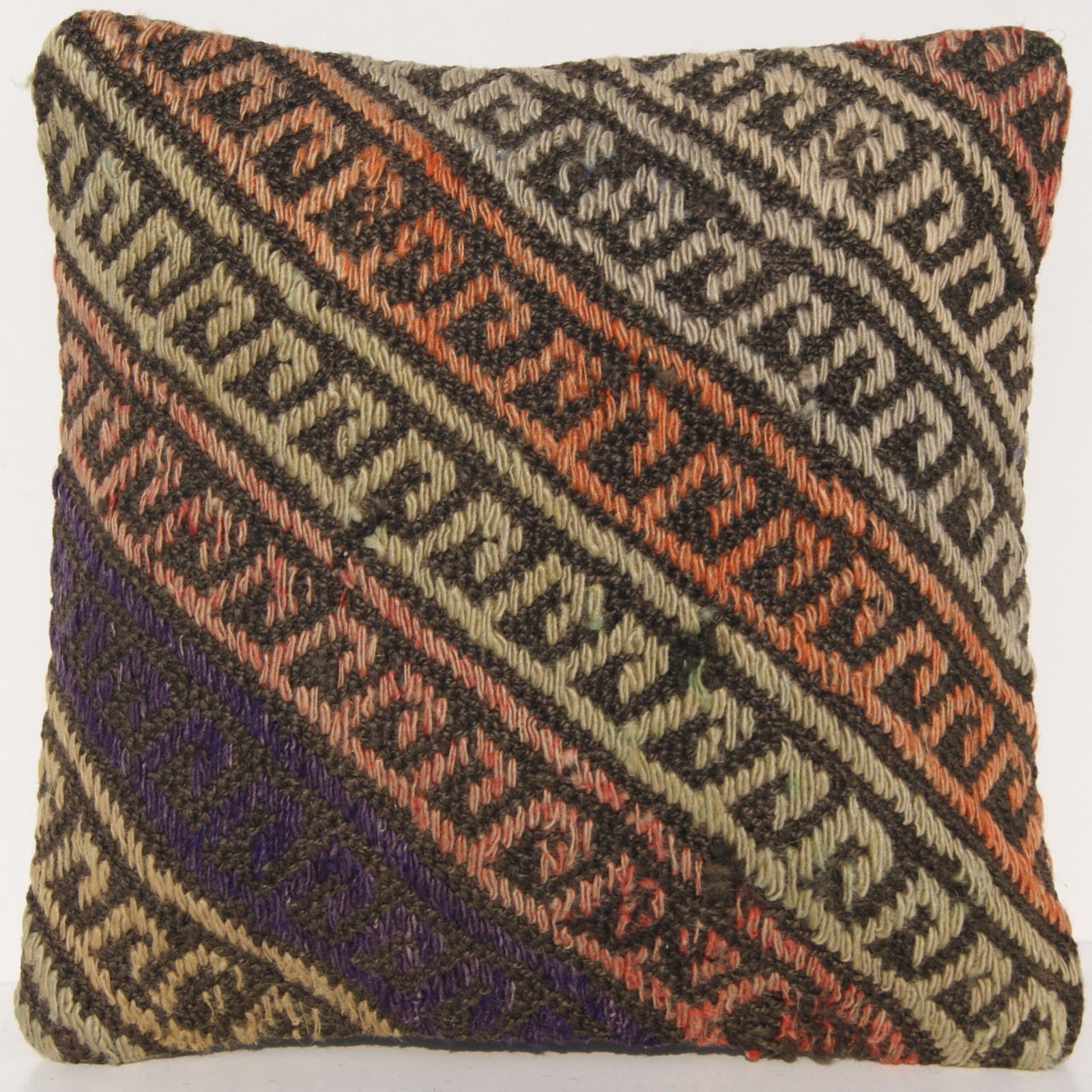 EMBROIDERED KILIM RUG PILLOW TURKISH SQUARE 30+ HAND WOVEN KILIM AREA RUGS 10" gallery
