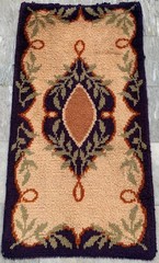 Vintage Mid-Century Scandinavian: Long-Pile Rya Shags, Traditional Rug (2×4 ft.)
