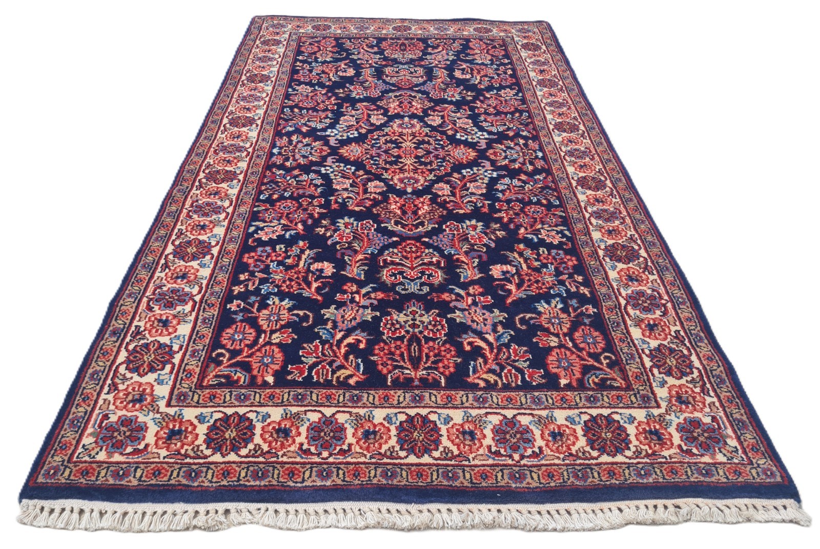Amazing Hand Knotted Vintage Tribal Saroukh Wool Area Rug 5.3 x 2.11 Ft gallery