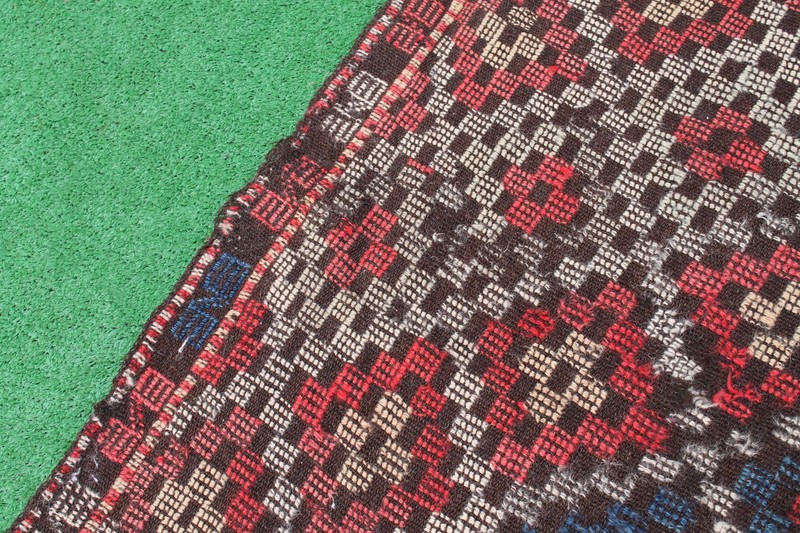 Turkish Kilim Rug 58''x73'' Handwoven Adana Cicim Kilim 150x186cm Primitive Rug gallery