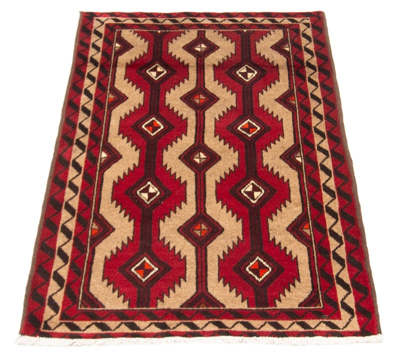 Vintage 3'3" x 5'6" Traditional Hand Knotted Vegetable Dye Wool Area Rug gallery