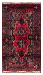Vintage Hand-Knotted Area Rug 3’7″ x 6’10” Traditional Wool Carpet
