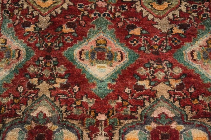 Vintage Tribal Traditional Handmade Geometric 10 ft Nomad Runner Wool Rug 3x10 gallery
