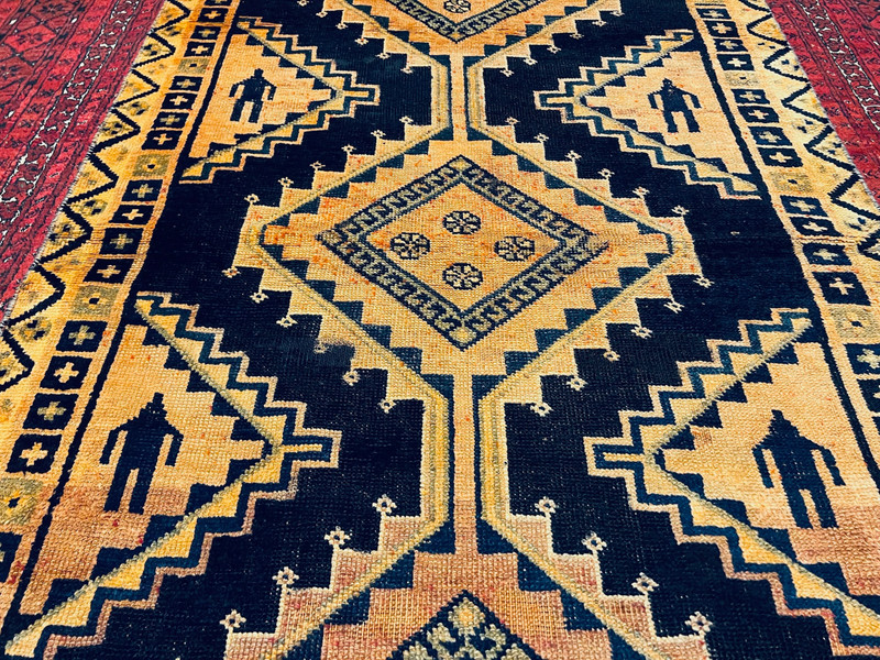 4 X 7 FT COLLECTORS’ ITEM Antique Shirvan Natural Vegetable Dye Caucasian Rug gallery