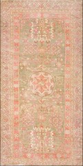 5’x11′ Antique East Turkestan Wide Hallway Gallery Size Wool Khotan Rug