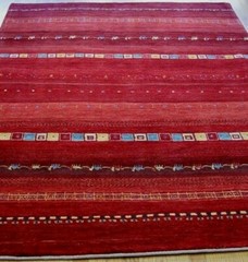 New Gabehh Hand Knotted 100% Wool 5’5″ x 8’2″ Red Animals Camels Oriental Rug