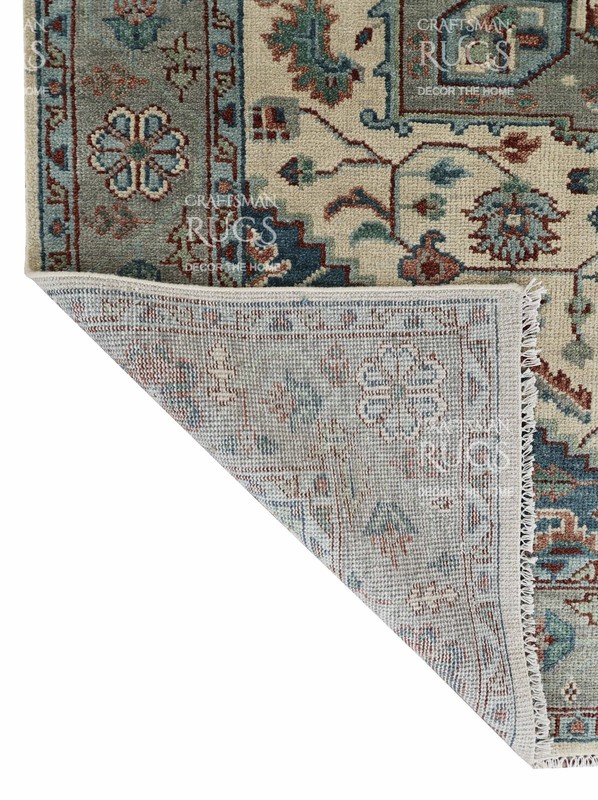 8x10 Light Ivory & Gray Hand made Traditional Living Area Rugs, 8x10ft gallery