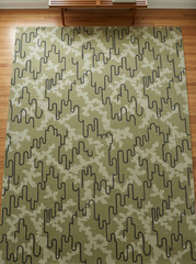 Hand Tufted camouflage Design Area Rug Wool Carpet for Bed Room 5×8 6×9 8×10