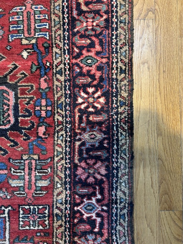 HERIZ runner Handmade vintage 10’11 x 3 C.1930 Excellent condition Natural Dyes gallery
