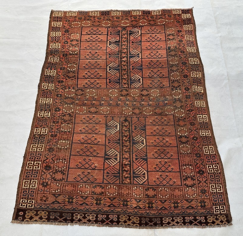 COLLECTORS' PIECE Antique Above 100 Years Old Hatchulu Purda Turkoman Carpet gallery