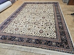 10×14 VINTAGE INDO KASHANN AUTHENTIC HAND KNOTTED WOVEN 100% WOOL INDIA
