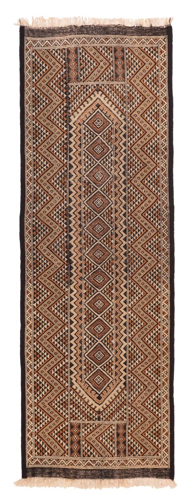 2'6" x 7'5" Vintage Hand woven Runner Rug Traditional Oriental Wool Carpet