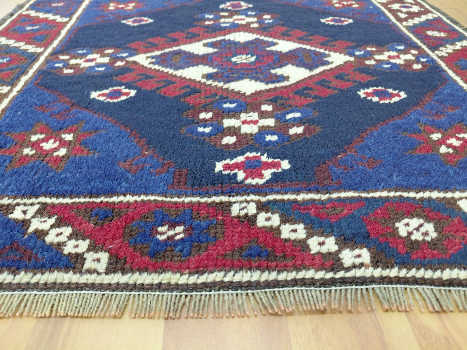 Antique South Rug 2.16x1.96 ft, Oriental Handmade Wool Rug, Turkish Small Rug gallery