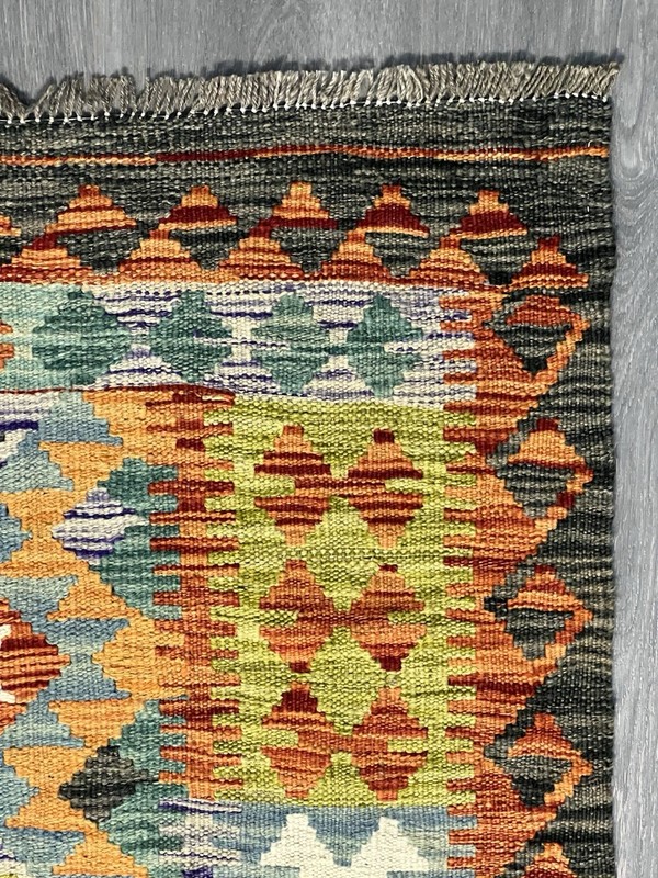 Vintage Kilim Traditional Hand Made Oriental Wool Kilim 5ftx3.2ft 150cmx102cm gallery