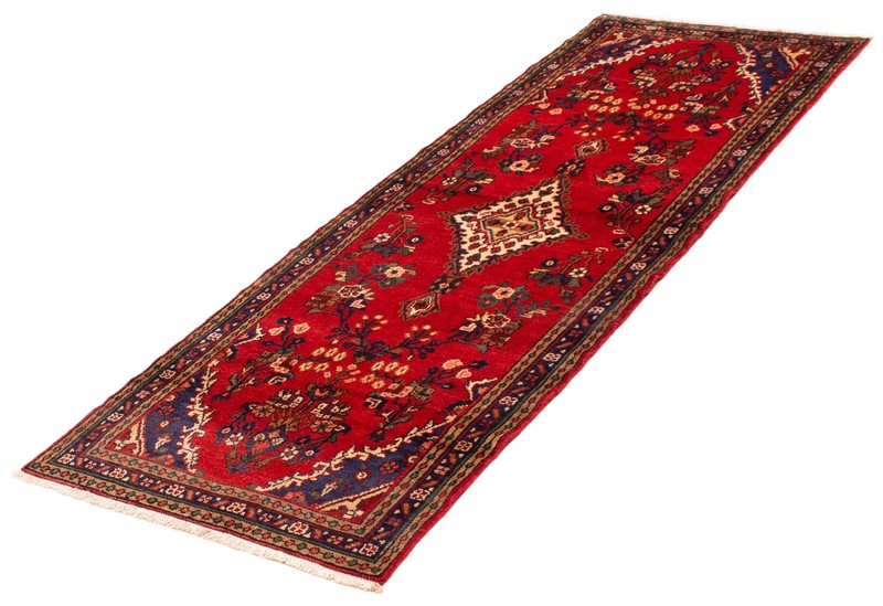 3'5" x 9'11" Vintage Hand-knotted Runner Rug Traditional Oriental Wool Carpet gallery