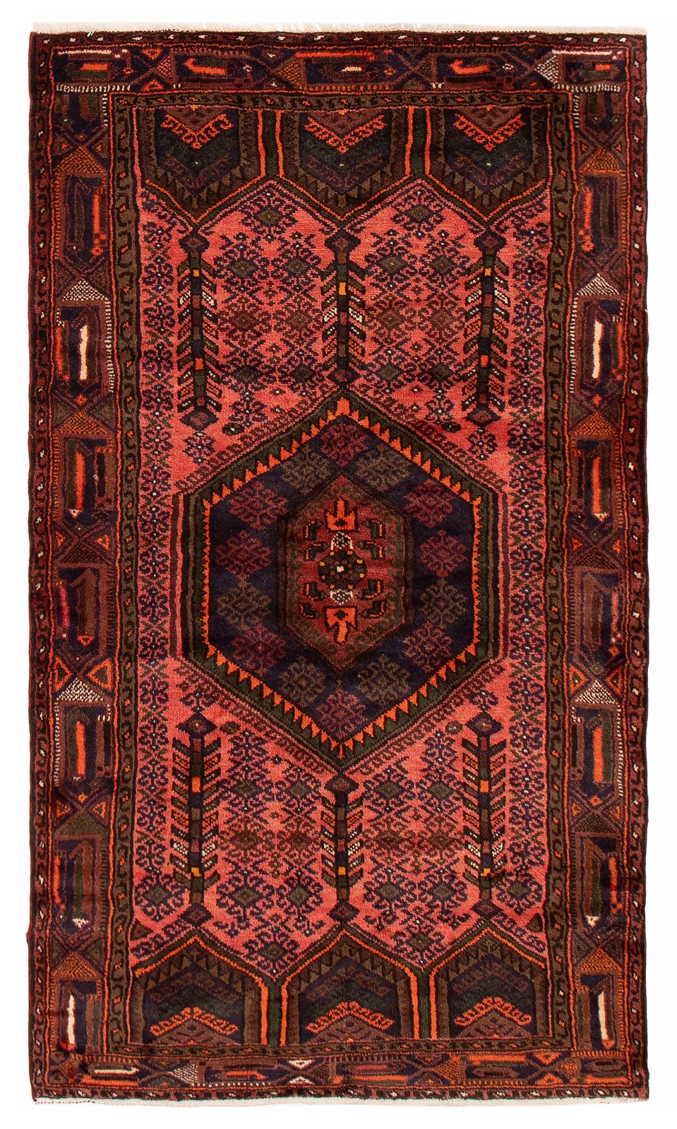 Vintage Traditional Hand-Knotted Area Rug 4'0" x 6'9" Oriental Wool Carpet gallery