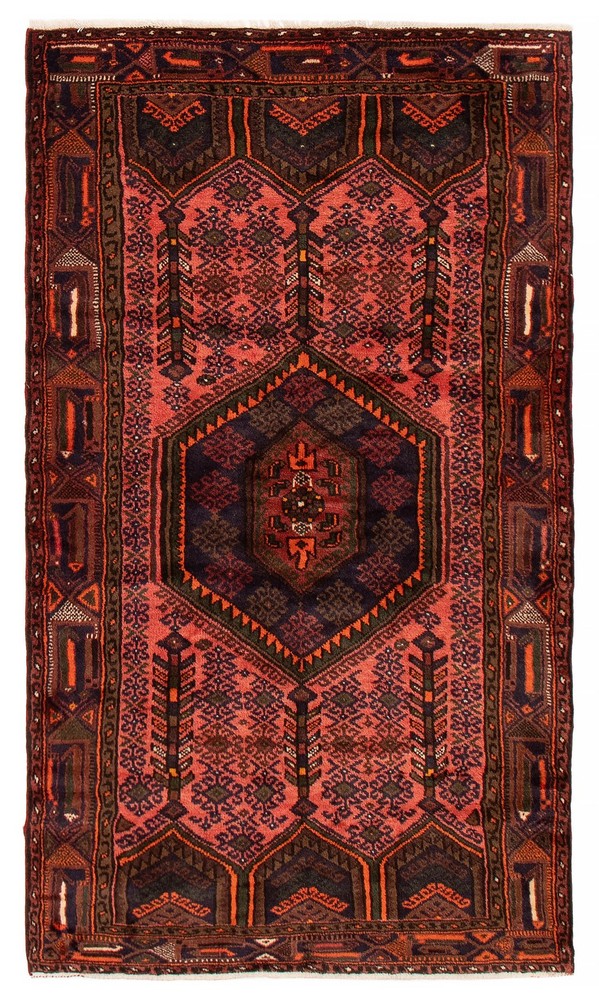 Vintage Traditional Hand-Knotted Area Rug 4'0" x 6'9" Oriental Wool Carpet