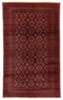 Vintage Hand-Knotted Area Rug 3'10" x 6'3" Traditional Oriental Wool Carpet gallery