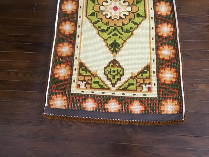 VTG SCANDINAVIAN (SWEEDISH )MEDALLION RYA RUG,DEEP PILE gallery