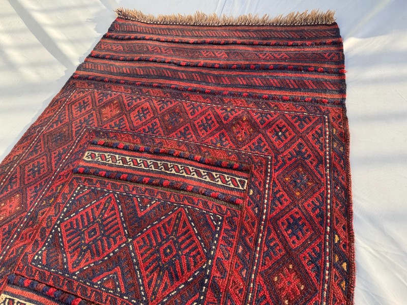 2x10 Antique Maldari Handwoven Runner Rug Traditional Vintage Tribal Wool Carpet gallery