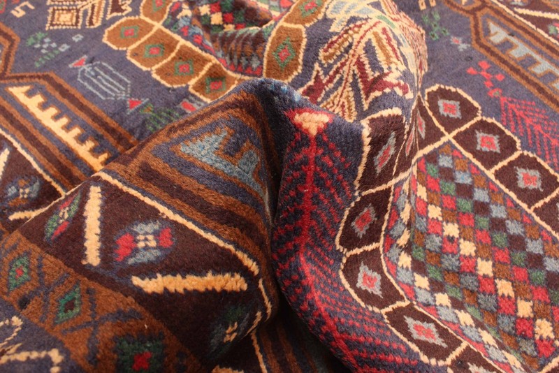 Vintage Hand-Knotted Area Rug 3'3" x 6'2" Traditional Oriental Wool Carpet gallery