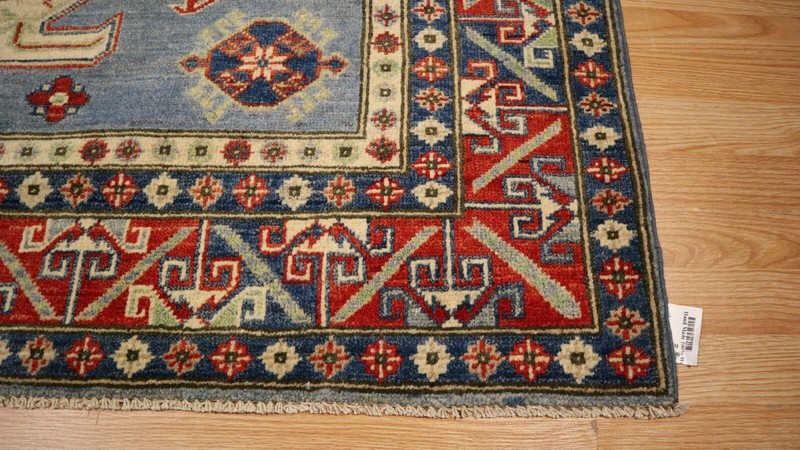 5x7 AFGHAN-REFUGEE CAUCASIAN VEGETABLE DYE HANDMADE-KNOTTED WOOL RUG 585015 gallery