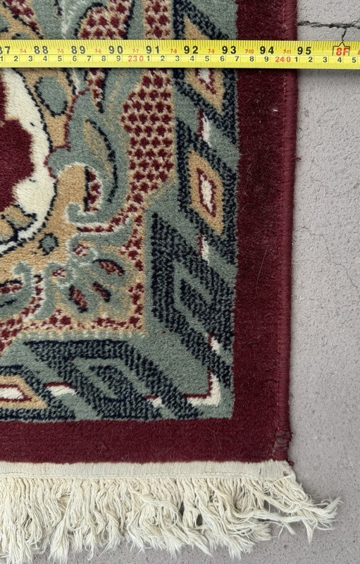 REDUCED! 90% OFF! SHIRVAN RUG, Ivory 100% Virgin Wool Pile, 11 x 8 feet, Romania gallery