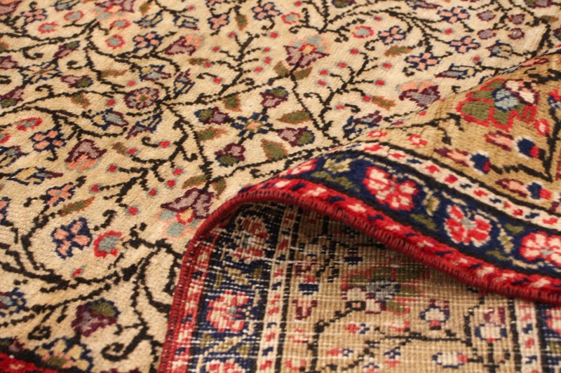 Vintage Hand-Knotted Area Rug 6'6" x 9'4" Traditional Oriental Wool Carpet gallery